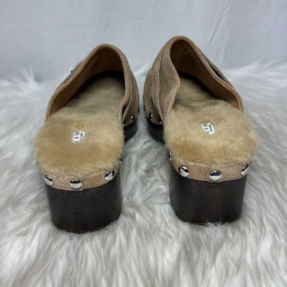 Rag & Bone Johannes Tan Cow‎ Leather Platform Tassel Clogs Sz 41/US 11 - Picture 5 of 9